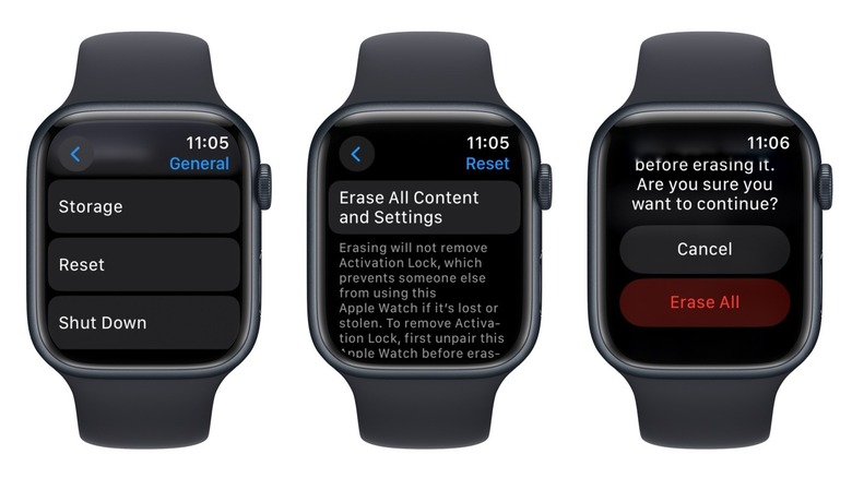 how to reset apple watch without paired phone