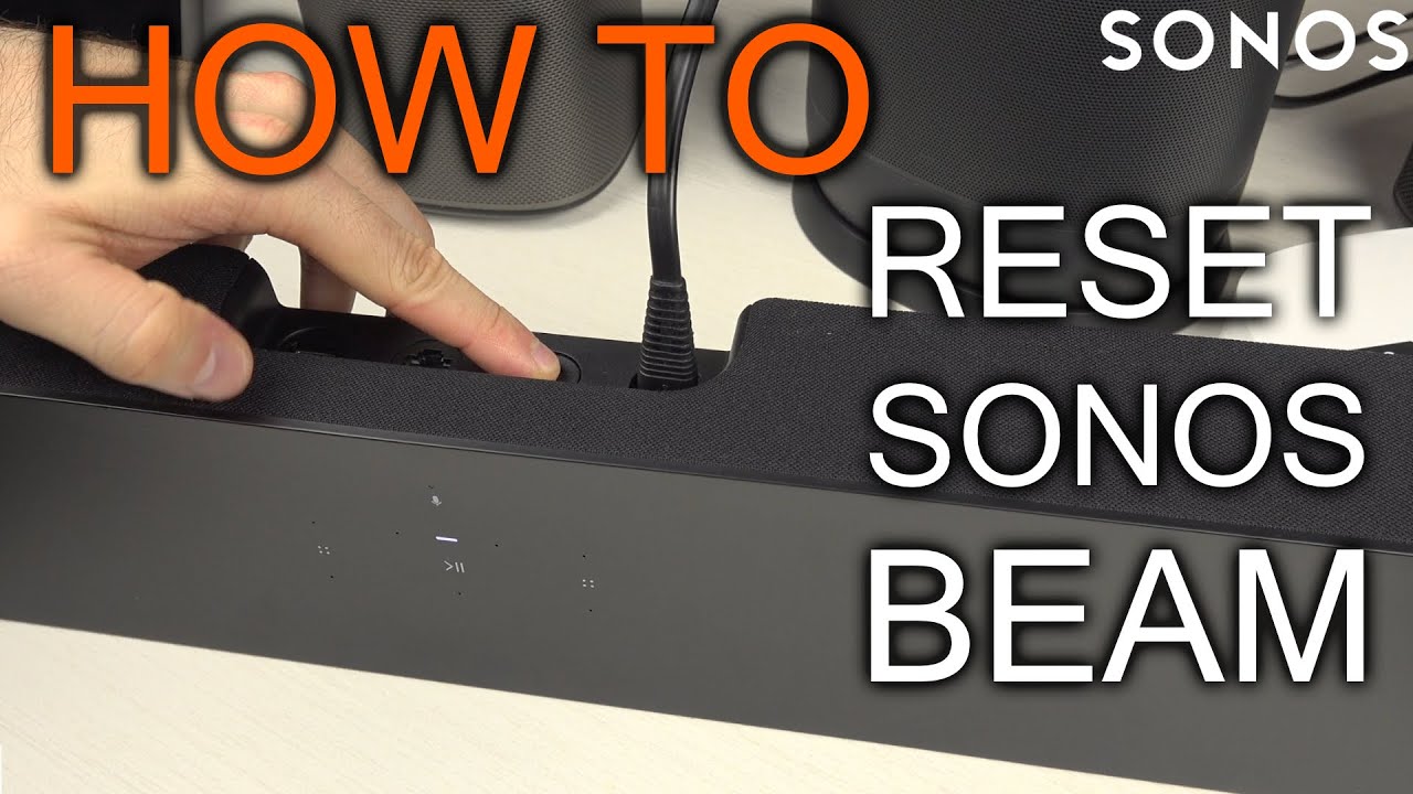 how to reset sonos beam