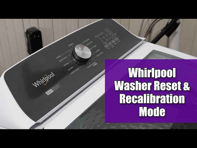 how to restart whirlpool washer