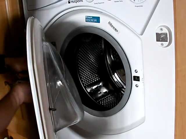 how to unlock indesit washing machine door