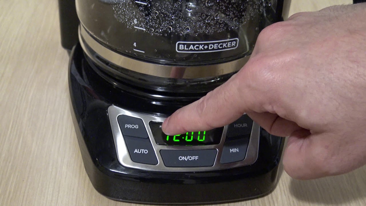 how to use black decker coffee maker