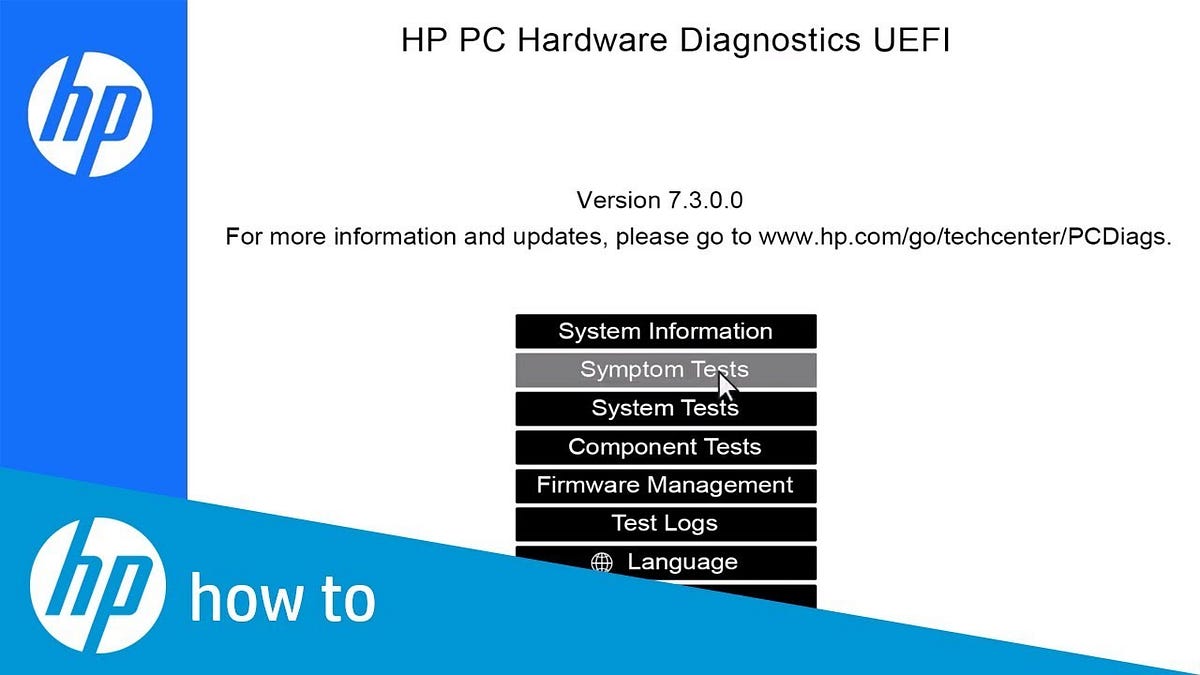 hp hardware diagnostics uefi