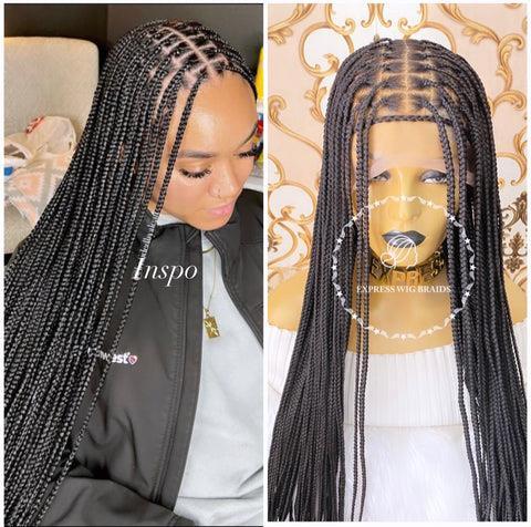 human hair braided wigs