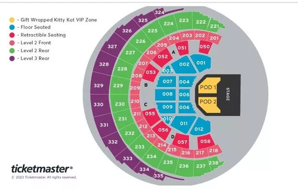 hydro seating map