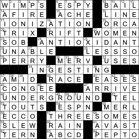 ibuprofen target crossword