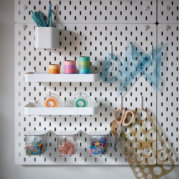 ikea desk organiser wall