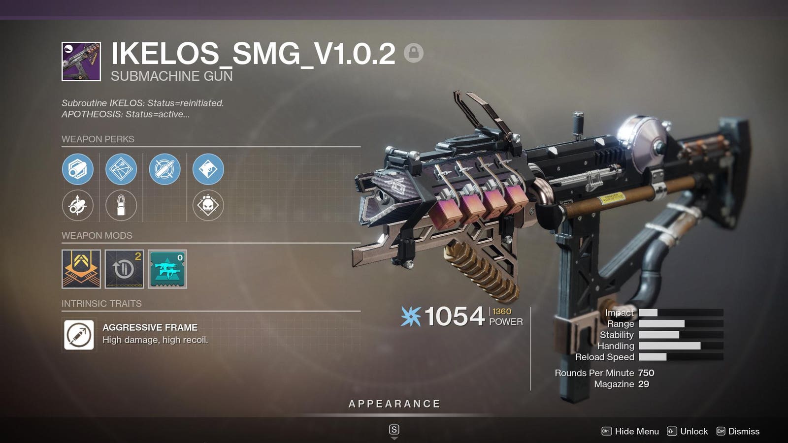 ikelos smg v1.0.3 god roll