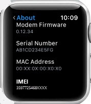 imei apple watch