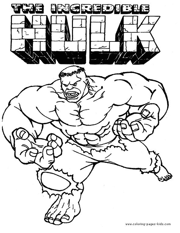 imprimir hulk para colorear