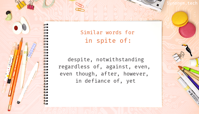 in spite synonym