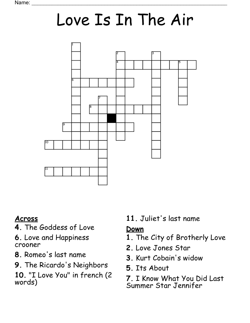 in the air crossword clue