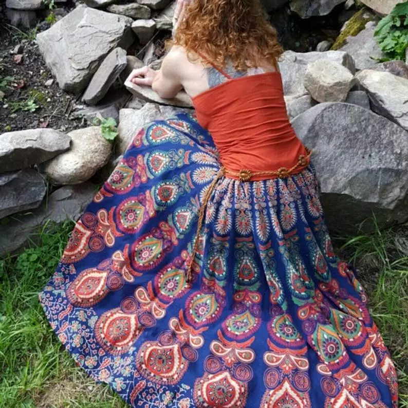 indian maxi skirt