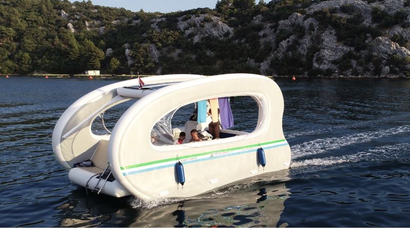 inflatable houseboat
