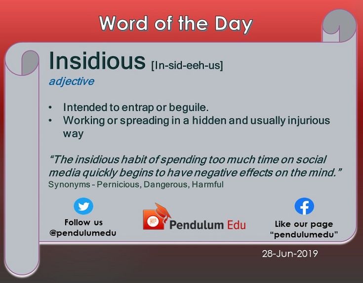 insidious thesaurus