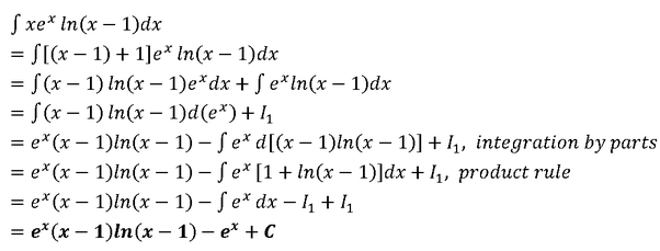 integrate 1 x ln x