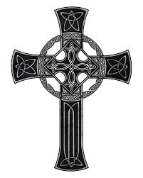 irish warrior celtic cross tattoo