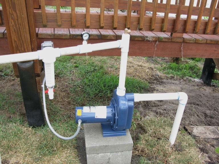 irrigation pump from lake