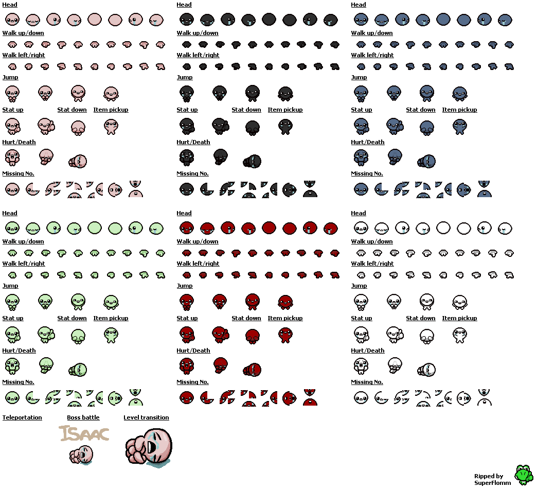 isaac item sheet