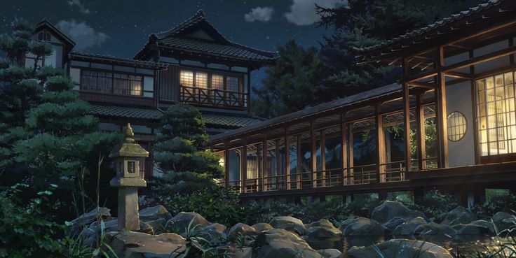 japanese house anime background