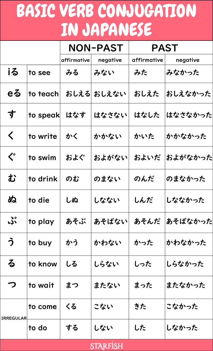 japanese verb conjugation