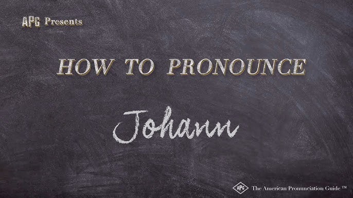 johan pronunciation