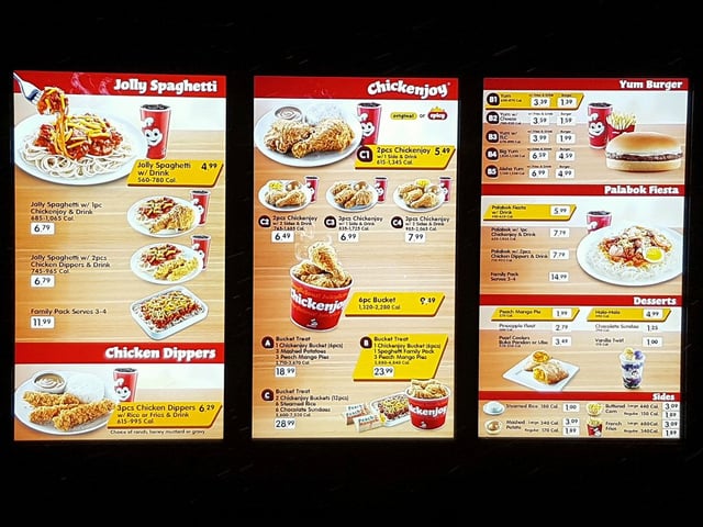 jollibee winnipeg menu