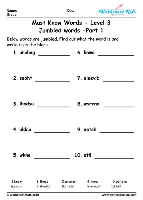 jumbled word solver