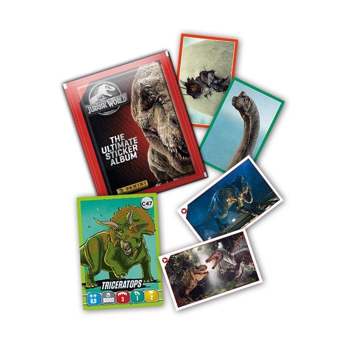 jurassic world panini