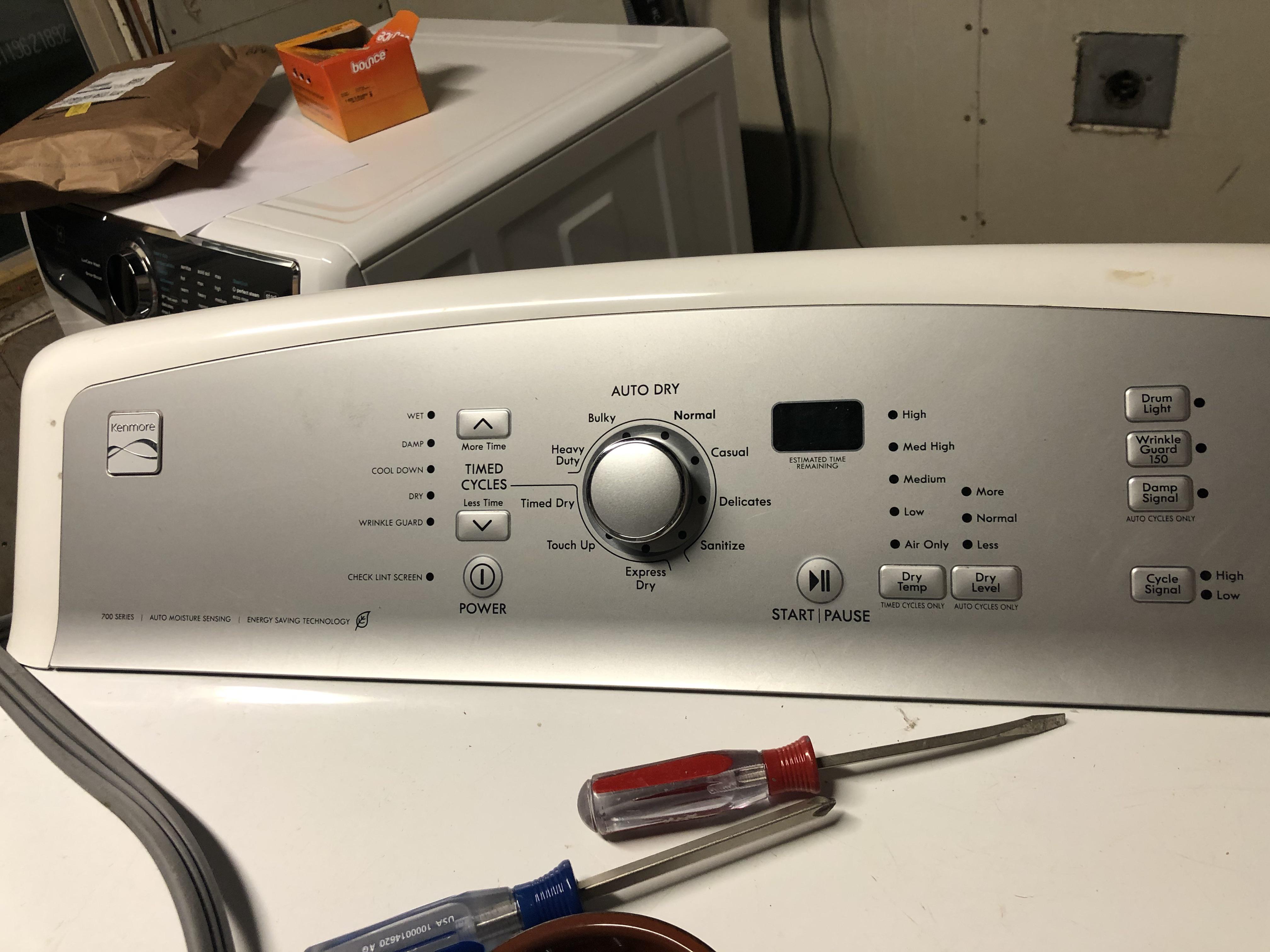 kenmore dryer 700 series no heat