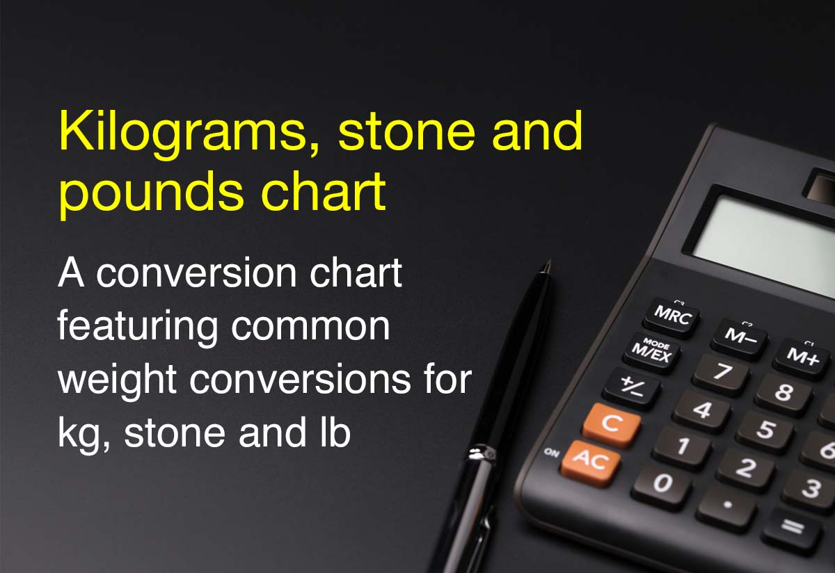 kg to stone and pounds chart