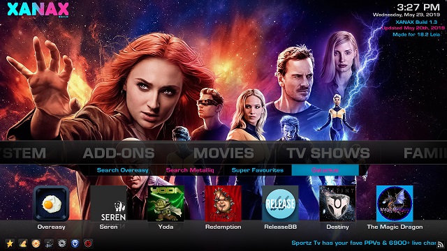 kodi with build