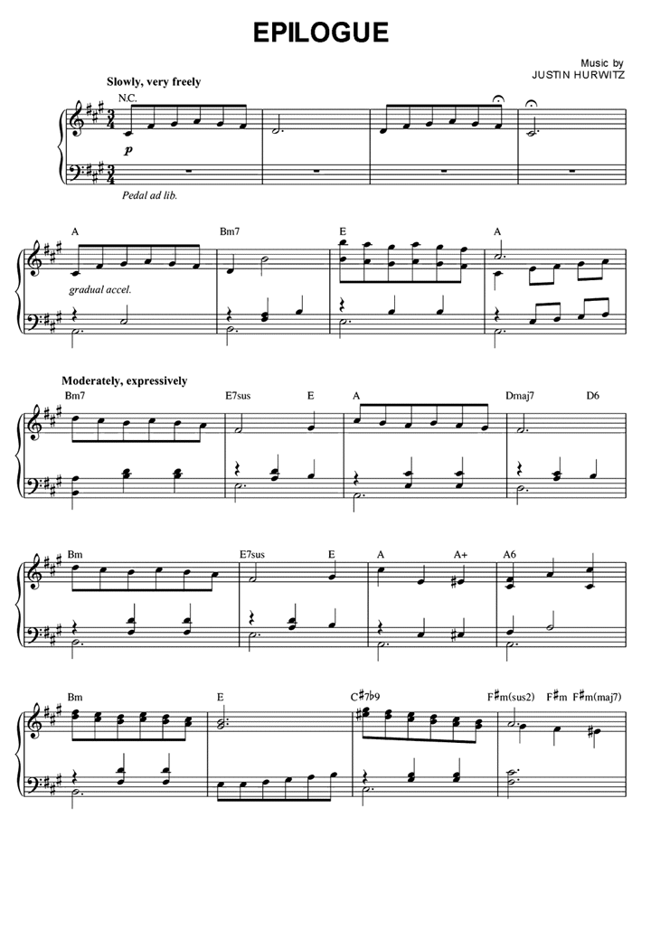 la la land piano pdf