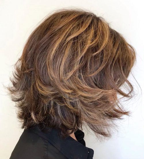 ladies hairstyles over 50 medium length