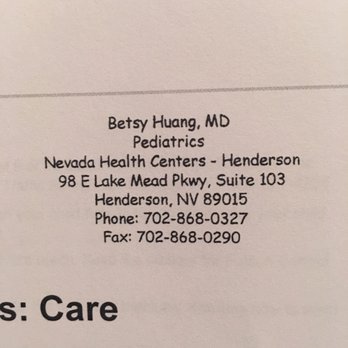 lake mead pediatrics henderson nv