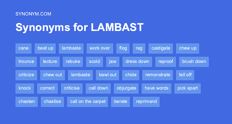 lambast synonym