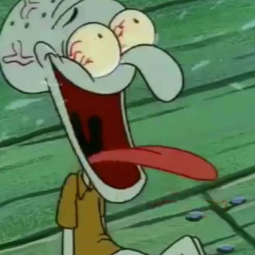 laughing squidward