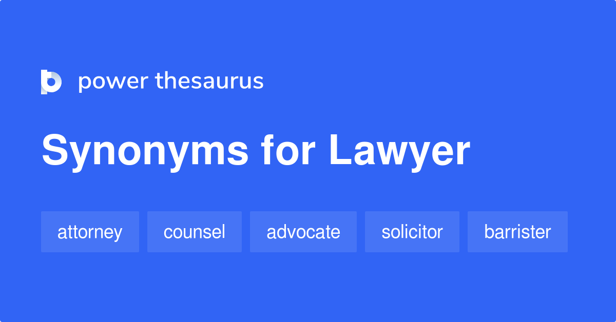 lawyer thesaurus