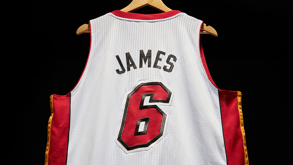 lebron james miami heat jersey