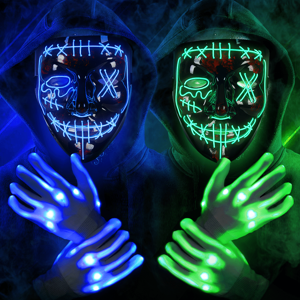 led masks for halloween