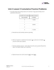 lesson 5 practice problems answer key