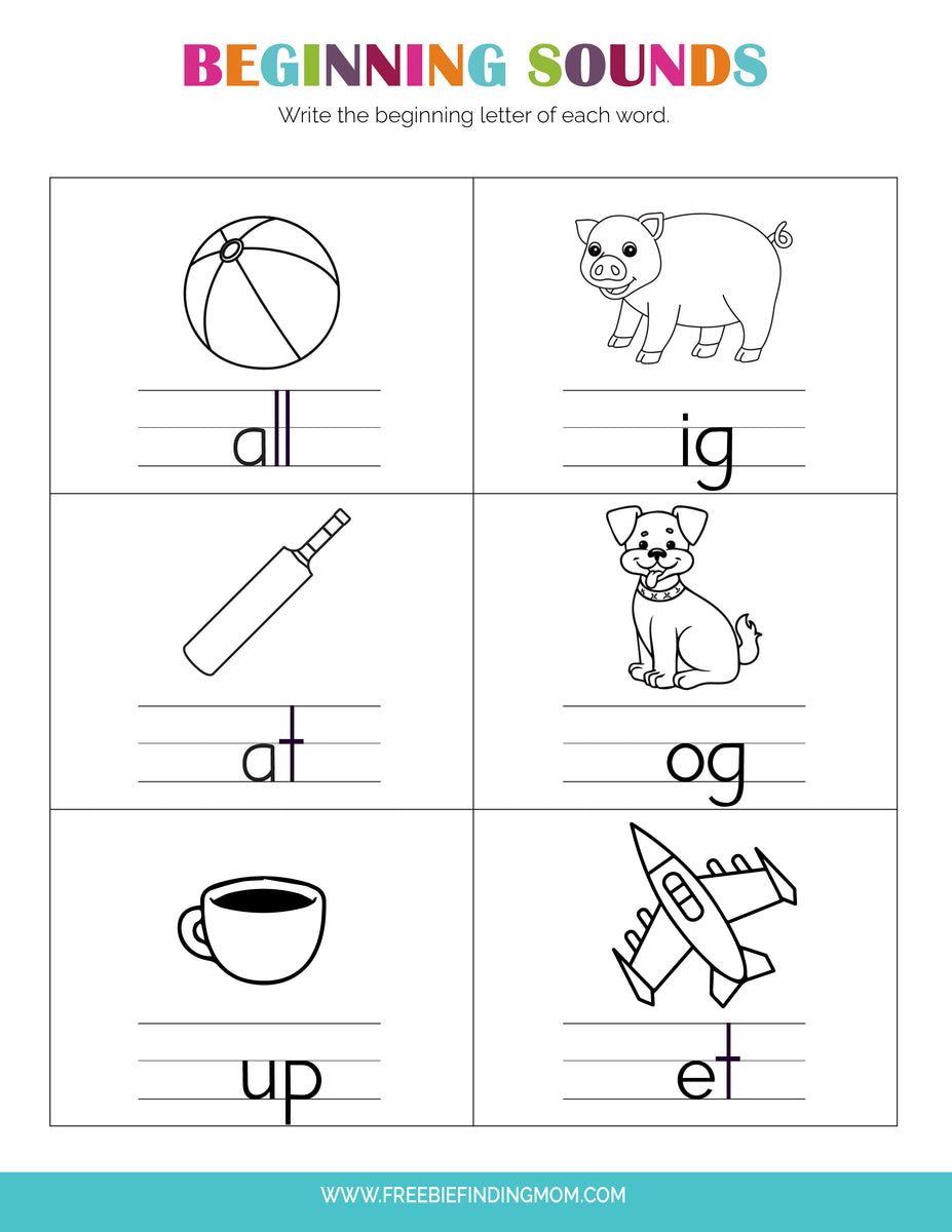 letter sheets for kindergarten
