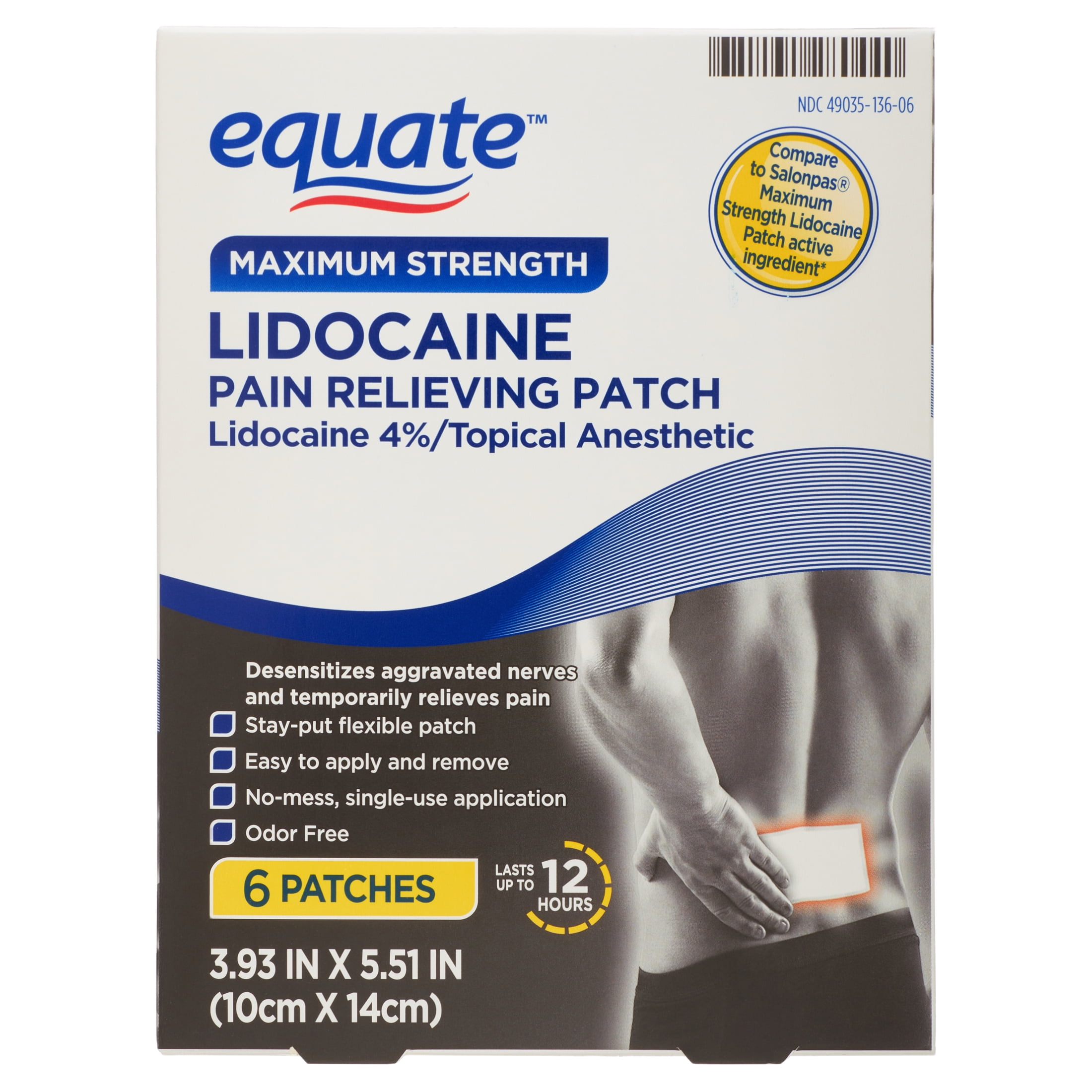 lidocaine patch boots