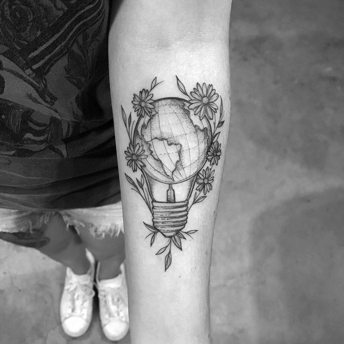 lightbulb tattoo