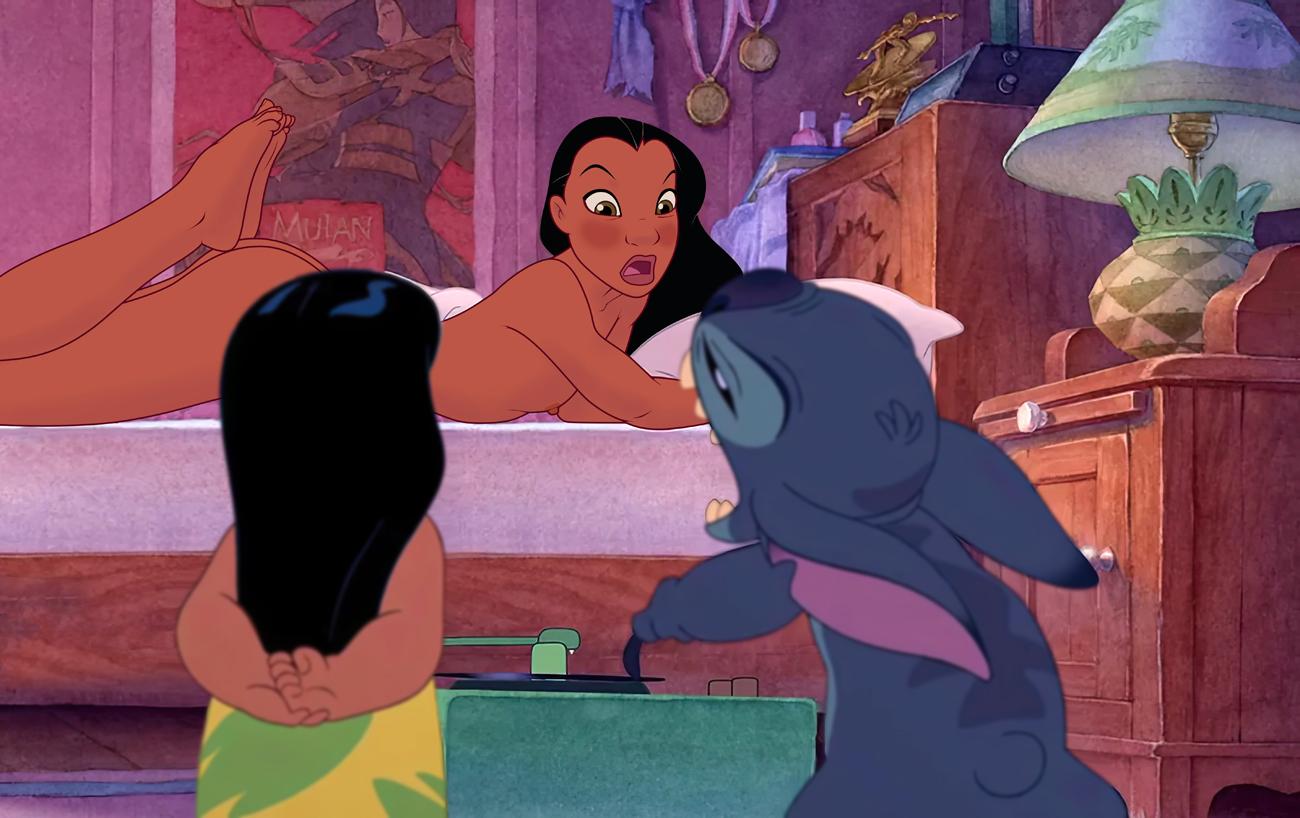 lilo and stitch naked