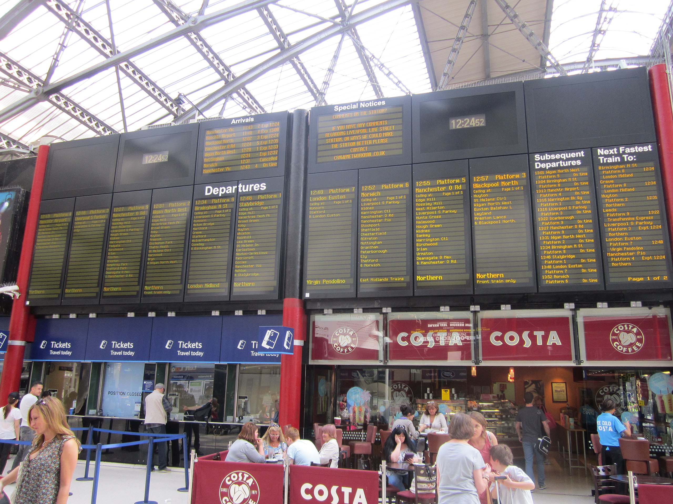 lime street departure