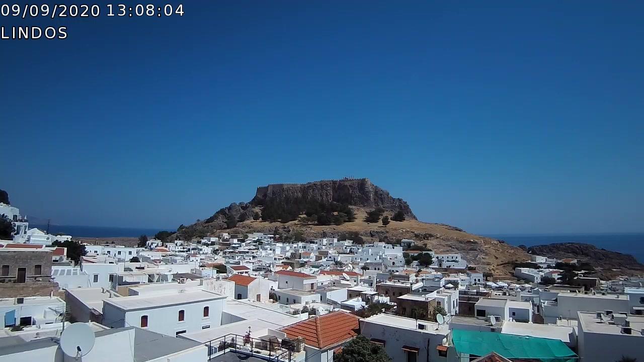 lindos webcam beach