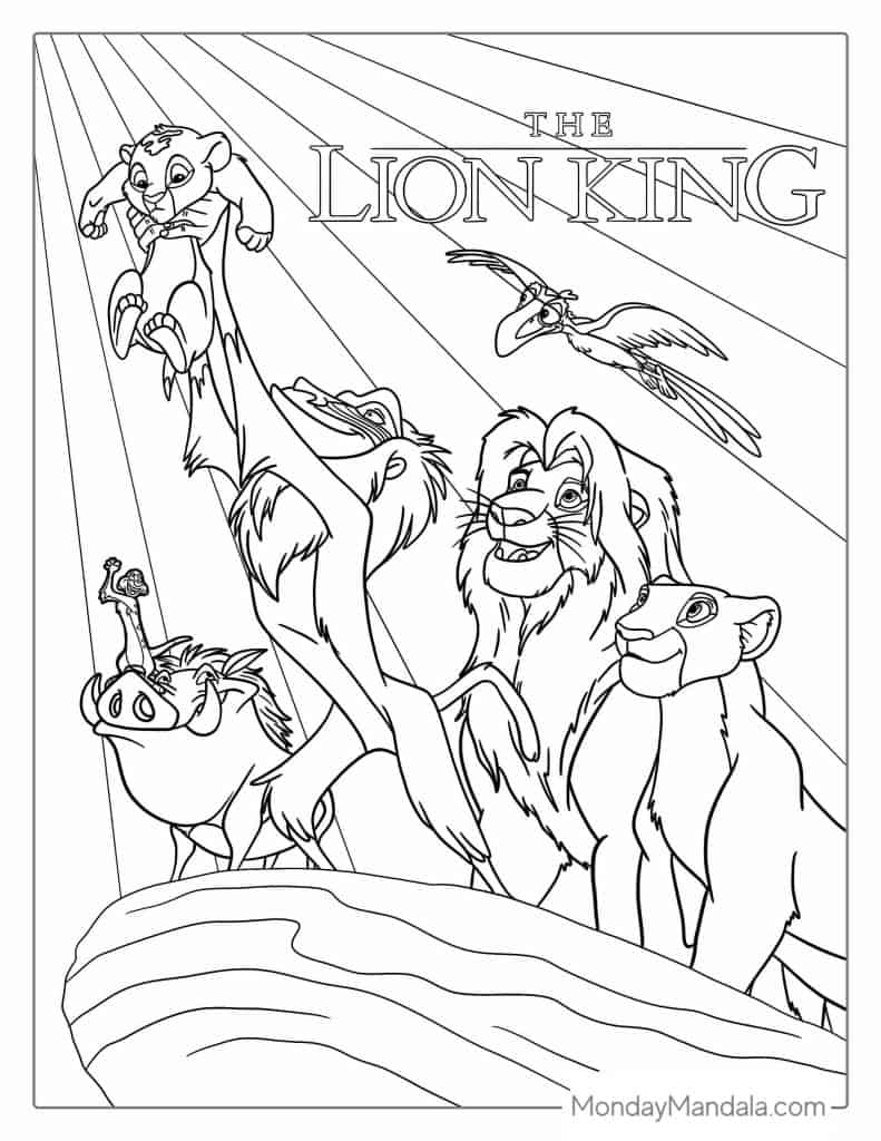 lion king coloring