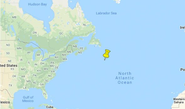 location of titanic on google earth