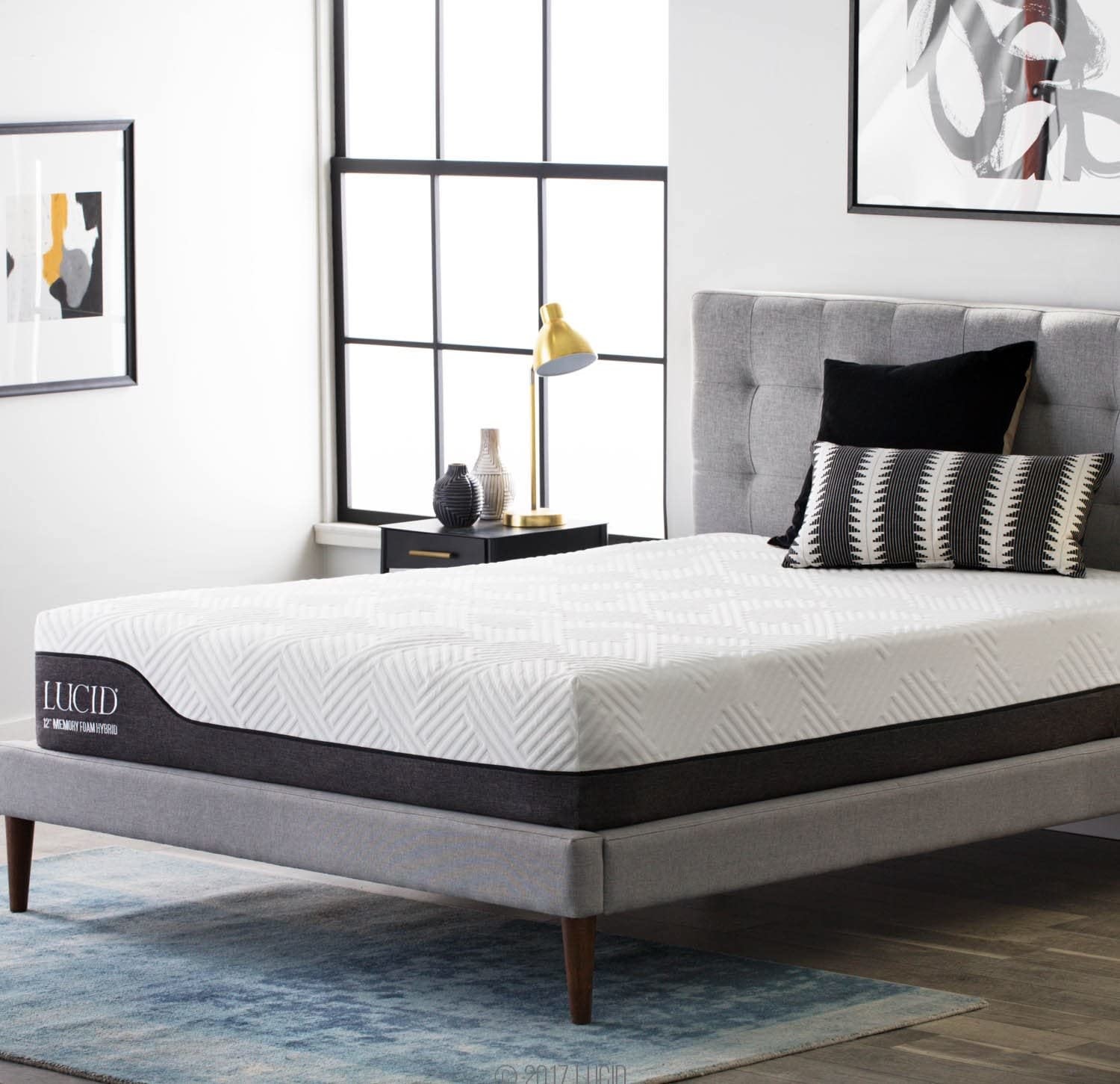 lucid 12 inch hybrid mattress