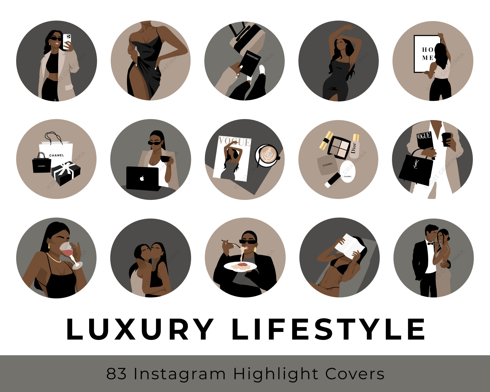 luxury instagram highlight covers